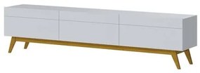 Rack Estar Branco Acetinado 3 Gavetas 220cm - 79168 Sun House