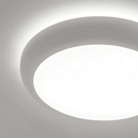 Plafon Bold Redondo Ø30X7,5Cm Led 24W Bivolt - Usina 19670/30 (CP-M - Champanhe Metálico, 4000k)