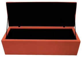 Calçadeira Copenhague 195 cm King Size Suede Terracota - ADJ Decor