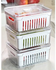Organizador Clear Fresh Com Cesto 2,2 L