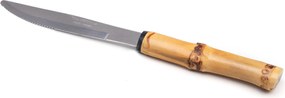 Faca de Sobremesa em Bambu Natural - Inox  Inox