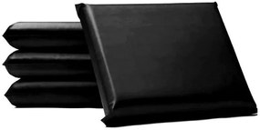 Kit 5 Travesseiros De Espuma Capa Impermeável Hospitalar (Preto, Liso)