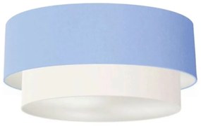 Plafon Para Banheiro Cilíndrico SB-3024 Cúpula Cor Azul Bebê Branco