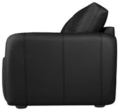 Sofá Living 3 Lugares Sala de Estar 220cm Virtus L07 Couro Preto - Mpo
