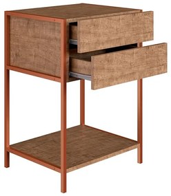 Mesa De Cabeceira Quarto Multifuncional - Vermont Cobre