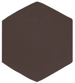 Puff Aramado Hexágono Decorativo Industrial Preto com Suede D03 - D'Rossi - Marrom