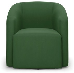 Poltrona Decorativa Base Giratória Kit 2 Stella Max Suede D03 - D'Rossi - Verde