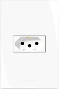 Conjunto Tomada 20a Com Placa 4x2 Inova Pro Branco