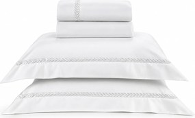 Jogo de Cama Literie Percal 200 Fios Finesse Branco - Casal  Casal