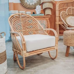 Cadeira Poltrona de Rattan Bali