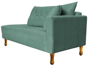 Recamier Azura 185 cm com Almofada Lado Esquerdo Linho - ADJ Decor