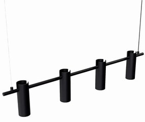 Pendente Tube Transpass Barra Linear Simetrico 5,7X16,7X95Cm Alumínio... (CHAMPANHE)