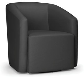 Poltrona Decorativa Base Giratória Kit 2 Stella Max Sintético Preto D03 - D'Rossi