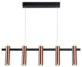 Pendente Tubi Retangular 04X78X20Cm Led 05X7W (35W) 3000K Bivolt / Pre...