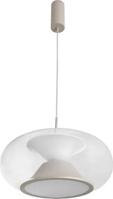 Pendente Led Metal Vidro Oliva 16,5W 1000Lm 2700K Beso
