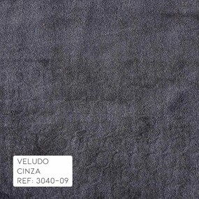 Poltrona do Papai Reclinável Elétrica Magnum Veludo Cinza G23 - Gran Belo