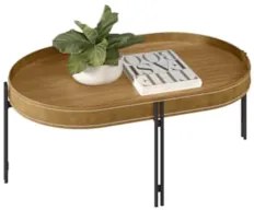 Mesa de Centro Para Sala Estilo Industrial Ville Caramelo L06 - Mpozen