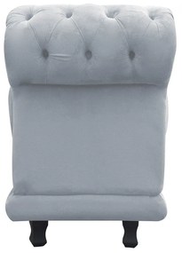 Recamier Barcelona Namoradeira Suede Cinza - D'Rossi