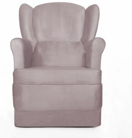 Poltrona Ana de Amamentação com Balanço Suede Crepe