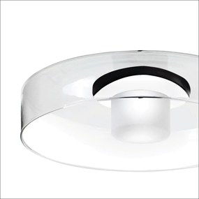 Arandela Bol Ø32X09Cm Vidro E Metal Alumínio 01Xled 5,5W 2700K - Old A... (COBRE FOSCO, BRANCO (Fosco))