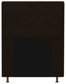 Kit Cabeceira e Calçadeira Baú Estofada Mel 90 cm Solteiro Com Capitonê Corano Marrom - ADJ Decor