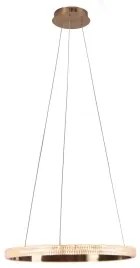 Pendente Oca Aro Ø60X4Cm Led 32W 3000K Bivolt | Bella Iluminação Gd001 (Dourado)