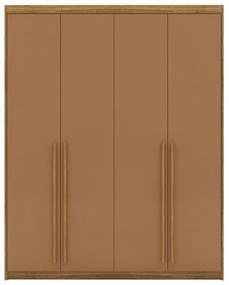 Guarda Roupa Dubai 4 Portas Nature/Camarim - Vila Rica Móveis