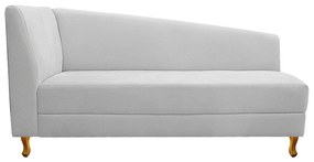Recamier Valéria 140cm Lado Direito Corano Branco - ADJ Decor