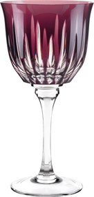 Taça de Cristal Mozart Basic Lapidado P/ Vinho Branco 280ml Ametista - 66
