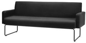 Sofa Pix com Bracos Assento Crepe Base Aco Preto - 55094 Sun House