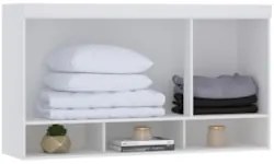 Armário Aéreo Ponte Modulado 145cm Taiga Branco/Grey L01 - Mpozenato