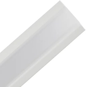 Perfil De Canto Aluminio Branco Para Fita Led 1,5M Fit15 45