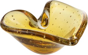 Coração Porta Objetos em Murano - Ambar  Ambar