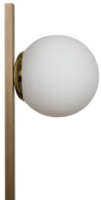 Abajur Dama Ø15X53Cm 1Xg9 / Globo Ø12Cm | Usina 16809/1 (BZ-M - Bronze Metálico, CLEAR)
