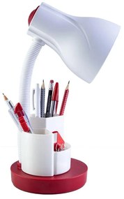 Luminária de Mesa Spiralle Venmelho Porta Lápis E27 Bivolt