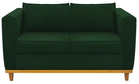 Sofá 2 Lugares Europa Suede Verde ADJ Decor