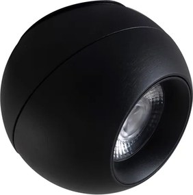 Spot Led De Sobrepor Aluminio Preto 12W 125 3000K Iris