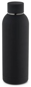 Squeeze Emborrachado Aço Inox 550ml - Preto