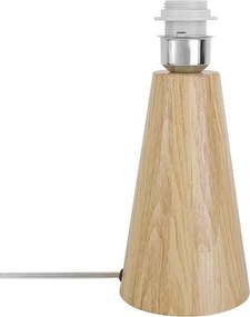 Base De Abajur Metal Madeira Wood
