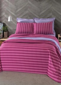 Jogo de Cama Rosa Queen 4 Peças