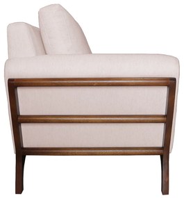 Poltrona Decorativa Sabrina Linho Rosê