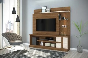 Home Theater Alan Naturale/Off White - Madetec Móveis