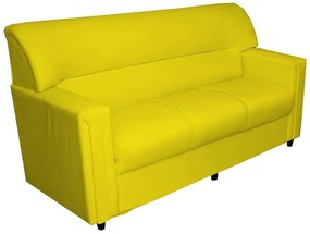 Conjunto Sofás Talismã 2 E 3 Lugares Orthovida (Amarelo, Liso)