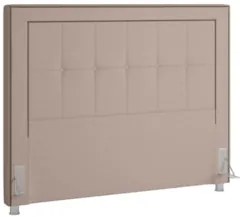 Cabeceira Cama Box Casal 140cm Paolla Z37 Linho Bege Cru - Mpozenato