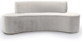 Sofá 4 Lugares Porto D07 230cm para Sala Living Veludo Creme - D'Rossi