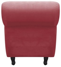 Recamier com Baú Itália Namoradeira Calçadeira Suede Rose - D'Rossi