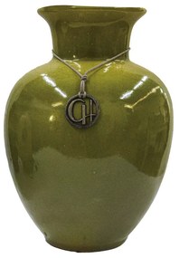 Vaso Bojo - Cerâmica Branca 36x22x22 - vitória régia