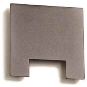 Arandela Uneve Quadrado Plano 1,7X10X10Cm 1Xled 5,5W 2700K - Old Artis... (GRAFITE, 220V)