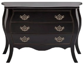 Cômoda Bombê 3 Gavetas Titanium - Wood Prime FS 864391