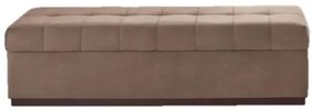 Recamier Baú Tecido Marrom 160cm - 62443 Sun House